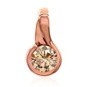 9K VS1 Argyle Rose De France Diamond Gold Pendant (Annette)