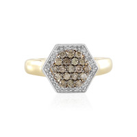 I2 Brown Diamond Silver Ring