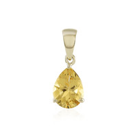 9K Yellow Beryl Gold Pendant