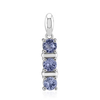 Unheated Tanzanite Silver Pendant