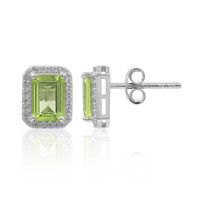 Peridot Silver Earrings