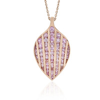 9K Pink Sapphire Gold Necklace (KM by Juwelo)