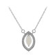 White Opal Silver Necklace