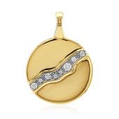 9K SI1 (G) Diamond Gold Pendant (Annette)