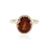 9K Hessonite Garnet Gold Ring