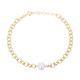 White Freshwater Pearl Silver Bracelet