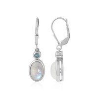 Blue Moonstone Silver Earrings (KM by Juwelo)