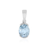 Sky Blue Topaz Silver Pendant