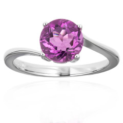 Pink Flouorite Silver Ring