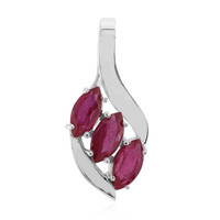 Ruby Silver Pendant