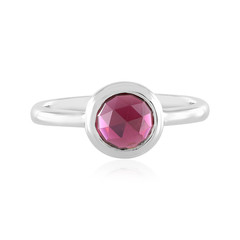 Raspberry Rhodolite Silver Ring