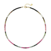 Fancy Tourmaline Silver Necklace