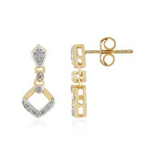 I2 (I) Diamond Silver Earrings