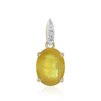 9K Madagascar Yellow Sapphire Gold Pendant