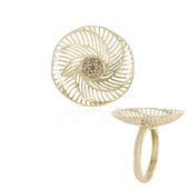 9K I2 Champagne Diamond Gold Ring (Ornaments by de Melo)