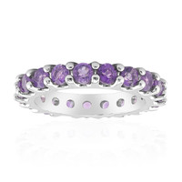 Zambian Amethyst Silver Ring