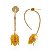 18K Yellow Ceylon Sapphire Gold Earrings (Estée Collection)