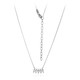 White Topaz Silver Necklace