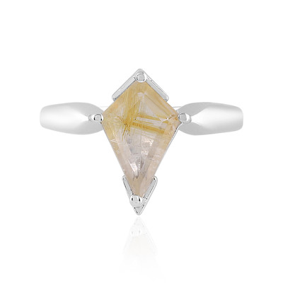 Rutile Quartz Silver Ring