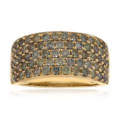 14K SI2 Fancy Diamond Gold Ring (CIRARI)