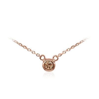 18K VS1 Argyle Rose De France Diamond Gold Necklace (Annette)