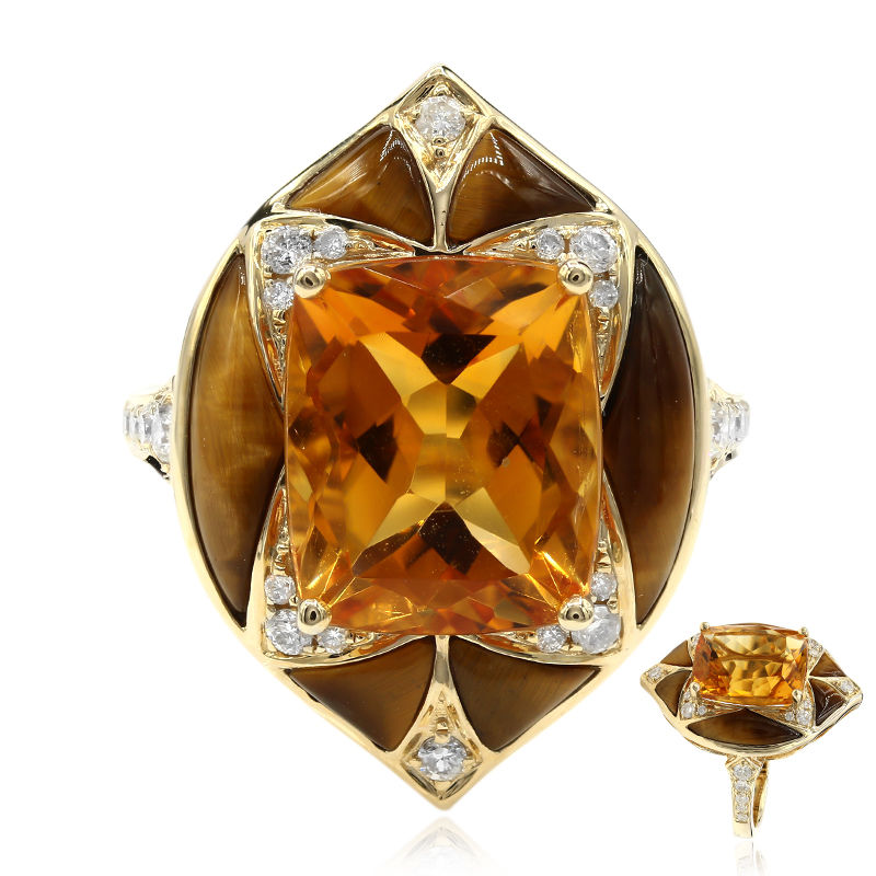 14k gold deals citrine ring