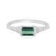 Benedito Green Tourmaline Silver Ring