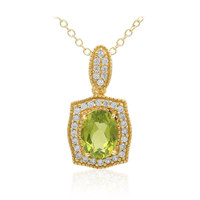 Peridot Silver Necklace