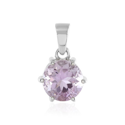 Rose de France Amethyst Silver Pendant