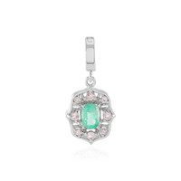 Russian Emerald Silver Pendant