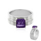 Uruguayan Amethyst Silver Ring (de Melo)