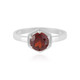 Hessonite Garnet Silver Ring