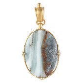 Pacific Chalcedony Silver Pendant