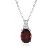 Indian Garnet Silver Necklace