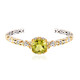 Ouro Verde Quartz Silver Bangle (Gems en Vogue)