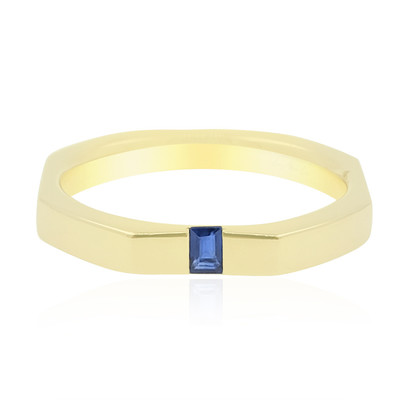 9K Ceylon Sapphire Gold Ring (de Melo)