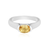 Yellow Beryl Silver Ring