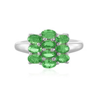 Tsavorite Silver Ring