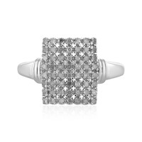 I3 (I) Diamond Silver Ring