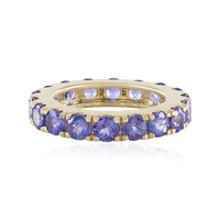 9K AAA Tanzanite Gold Ring (de Melo)