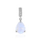 Rainbow Moonstone Silver Pendant