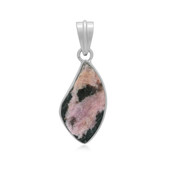 Sulavesi Rhodonite Silver Pendant (Bali Barong)