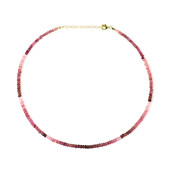 Nigerian Pink Tourmaline Silver Necklace