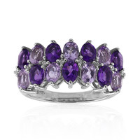 Zambian Amethyst Silver Ring