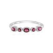 Pink Tourmaline Silver Ring