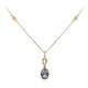 14K Unheated Tanzanite Gold Necklace (CIRARI)