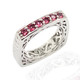 Pink Tourmaline Silver Ring (Dallas Prince Designs)