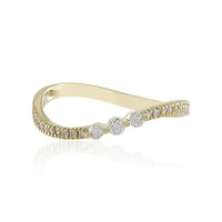 9K Flawless (F) Diamond Gold Ring