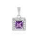 Uruguayan Amethyst Silver Pendant