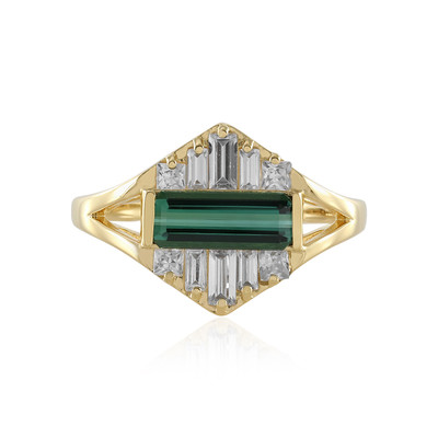 Benedito Green Tourmaline Silver Ring